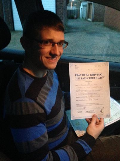 Tomas passed with Wests School of Motoring, Romford
