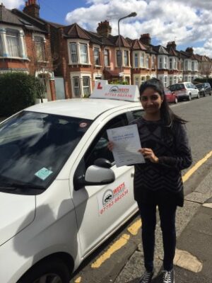 Sharesh passed with Wests School of Motoring Romford