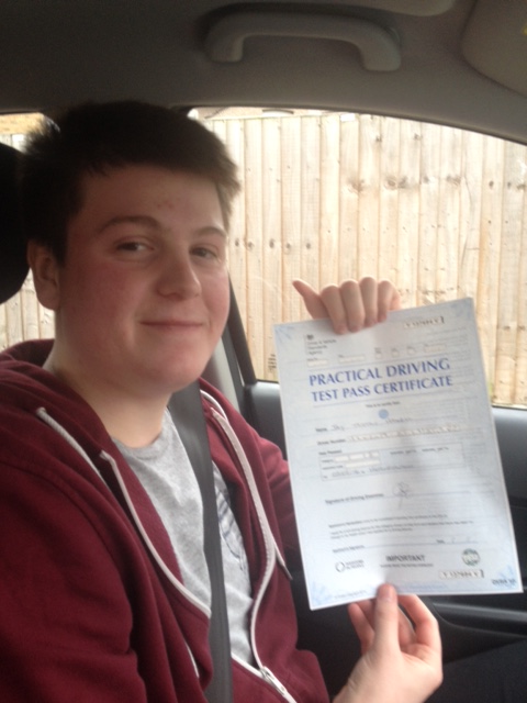 Jay Haxell passed with Wests School of Motoring Essex