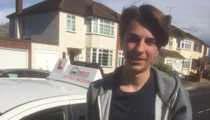 Alex Friend passed with Wests School of Motoring Gidea Park, Romford, Essex