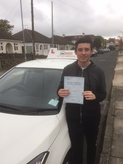 Elliot passed with Wests School Of Motoring After Taking Driving Lessons Upminster