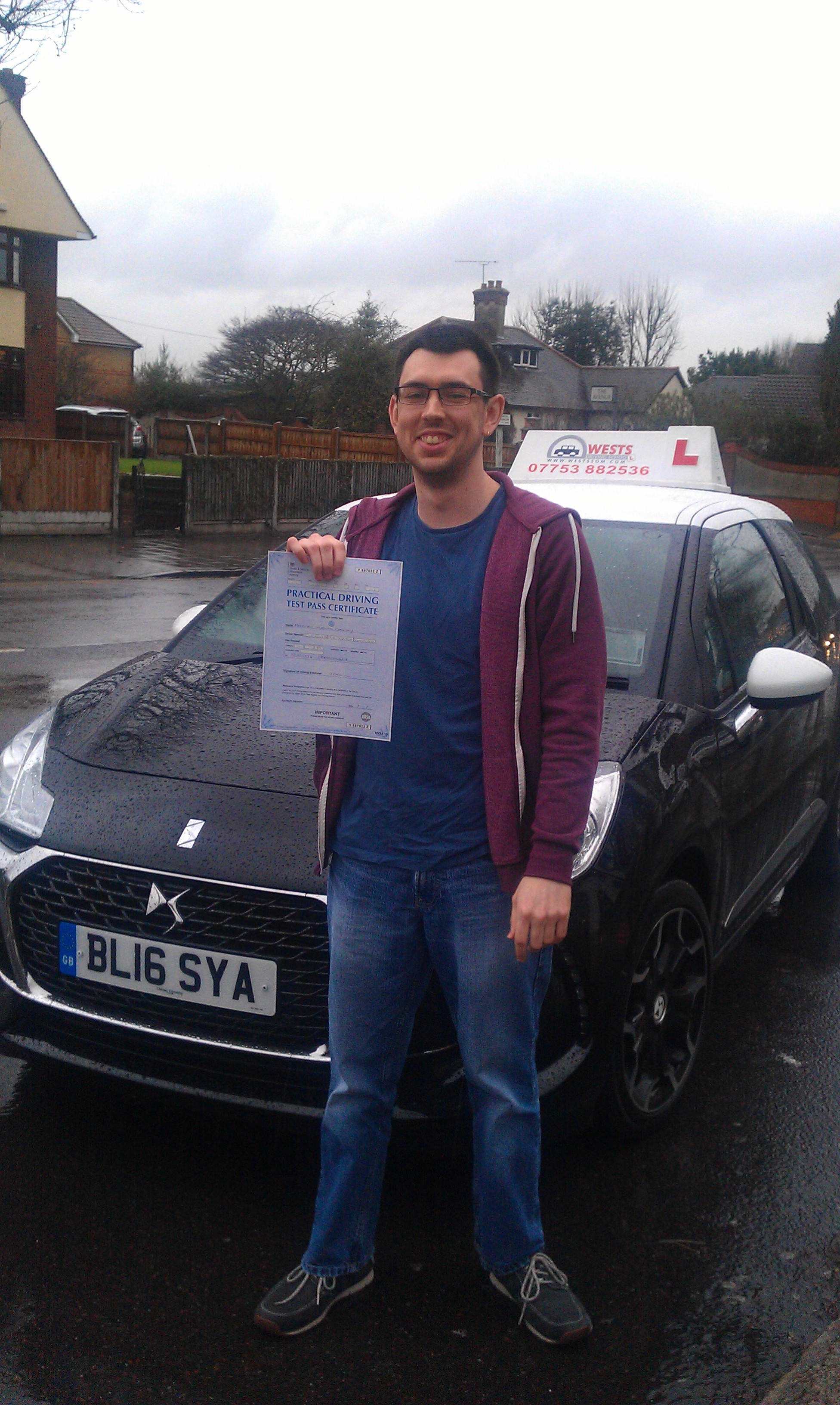 Great Pass taking driving lessons Harold Hill